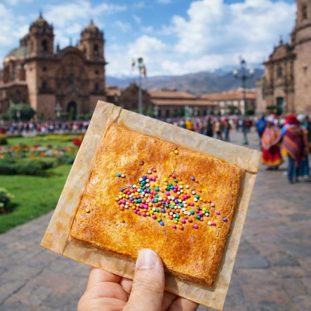 Empanada con chispas de grajea